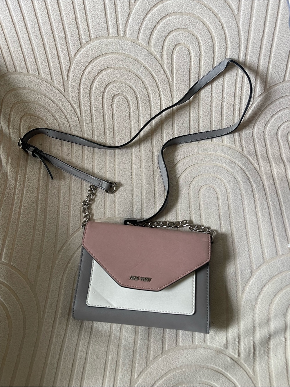 None West Crossbody Bag - Pink, Gray & White
